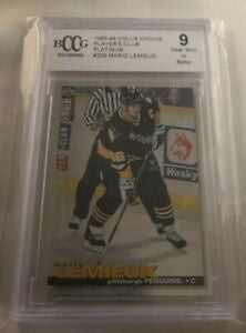 Mario Lemieux - GRADED NHL Hockey REPACK - 1x Sports Card Single (Graded 9 or Higher, Various Grading Companies, Randomly Selected, Stock Photo - Will Not Get Card In Picture)