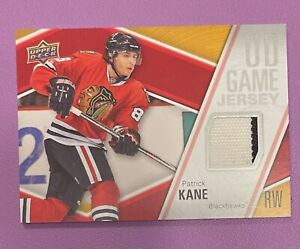 Patrick Kane - Chicago Blackhawks - Game-Used Worn Swatch Relic Jersey Memorabilia Card - NHL Hockey - Sports Card Single (Randomly Selected, May Be Different Card then Pictured)