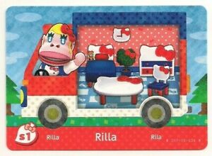 S1 Rilla Authentic Animal Crossing Amiibo Card - Series Animal Crossing Sanrio Collaboration