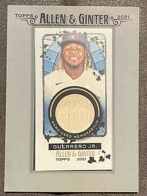 Vladimir Guerrero Jr. - GAME Used Bat Memorabilia Card Single (1 Randomly Selected Card, May Not Be Same as Picture)