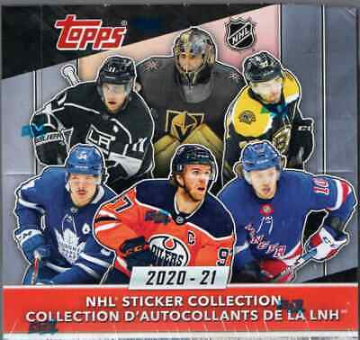 2020-21 Topps Hockey Sticker Box (50 Pack Box)