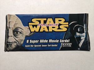 1997 Topps Widevision Star Wars Trilogy The Complete Story Super Wide Movie Cards Pack (6 Card Per Pack)