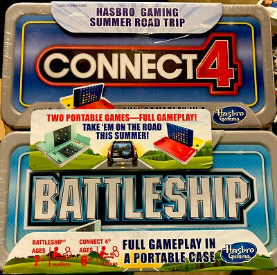 Connect 4 & Battleship - Road Trip Series 2 Pack