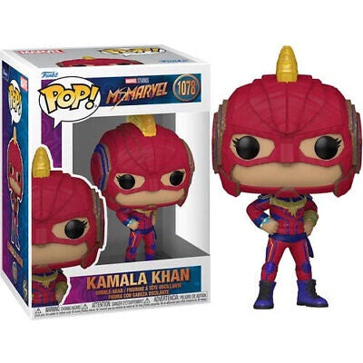 Funko POP! B: Marvel Studios Ms Marvel - Kamala Khan #1078 Bobble-Head Figure (Box Wear)