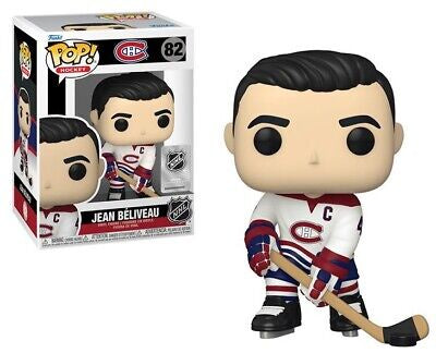 Funko POP! NHL Hockey: Montreal Canadiens White Away Jersey - Jean Beliveau #82 Vinyl Figure