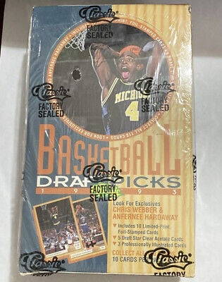 1993 Classic Basketball Draft Picks Booster Box