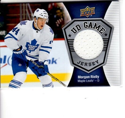 Morgan Rielly - Toronto Maple Leafs - Game-Used Worn  Swatch Relic Jersey Memorabilia Card - NHL Hockey - Sports Card Single (Randomly Selected, May Not Be Pictured)