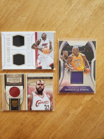 Shaquille O'Neal - Game-Used Worn Swatch Relic Jersey Memorabilia Card Sports Card Single (Randomly Selected, May Not Be Pictured)