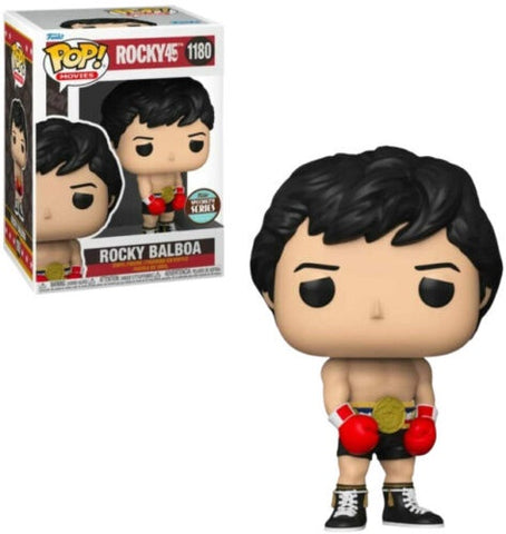 Funko POP! Movies: Rocky 45th - Rocky Balboa with Gold Belt #1180 - Vinyl Figure (Box Wear)