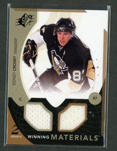 Sidney Crosby - Pittsburgh Penguins - Game-Used Worn Swatch Relic Jersey Memorabilia Card - NHL Hockey - Sports Card Single (Randomly Selected, May Be Different Card then Pictured)