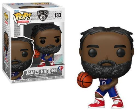 Funko POP! Basketball: Brooklyn Nets Blue Jersey - James Harden #133 Vinyl Figure