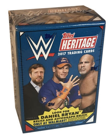 2017 Topps WWE Heritage Wrestling 7 Pack Blaster Box - Walmart Version