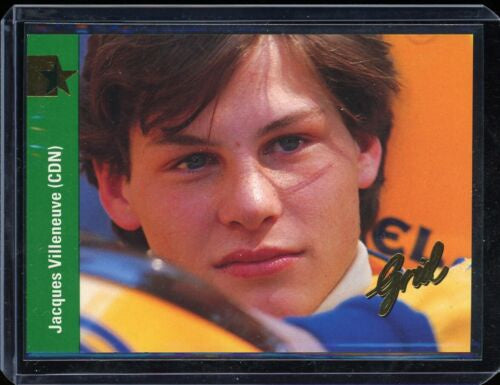 1992 Grid Motorcard Formula 1 F1 Jacques Villeneuve #172 Rookie RC Card