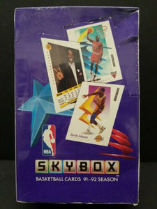 1991-92 Skybox NBA Basketball Series 1 Factory Sealed Wax Box - 36 Packs (Box Indented)