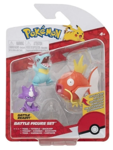 Pokemon Battle Figure Set 3-Pack (Toxel, Totodile and Magikarp)