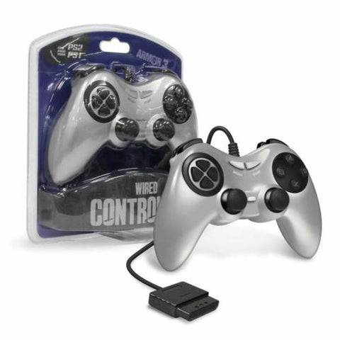 Wired Controller for PS2 - Silver (Armor 3)
