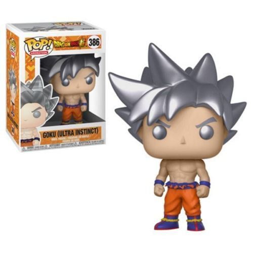 Funko POP! Animation: Dragon Ball Super - Goku (Ultra Instinct) #386 Vinyl Figure (New Open Box Pre-Owned, Box Wear)