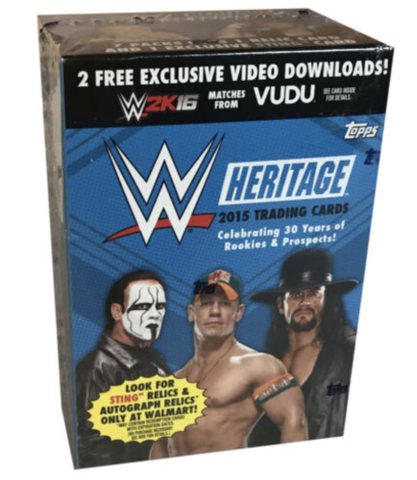 2015 Topps WWE Heritage Wrestling 7 Pack Blaster Box - Sting Version