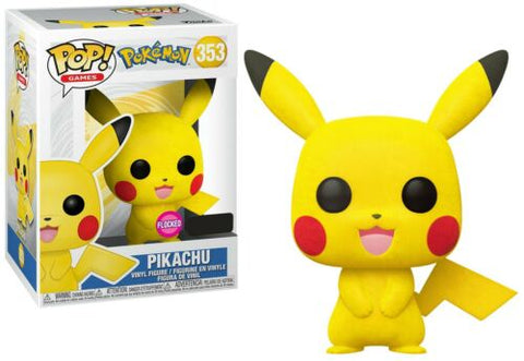 Funko POP! Games: Pokemon - Pikachu #353 Vinyl Figure (Flocked)