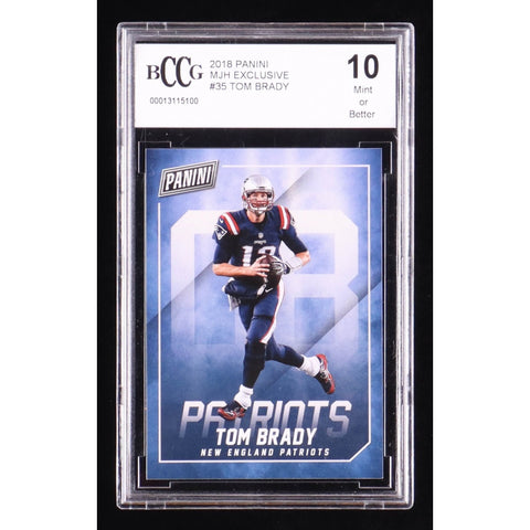 Tom Brady 2018 Paninin MJH Exlusive #35 (Graded BCCG 10 Mint or Better)