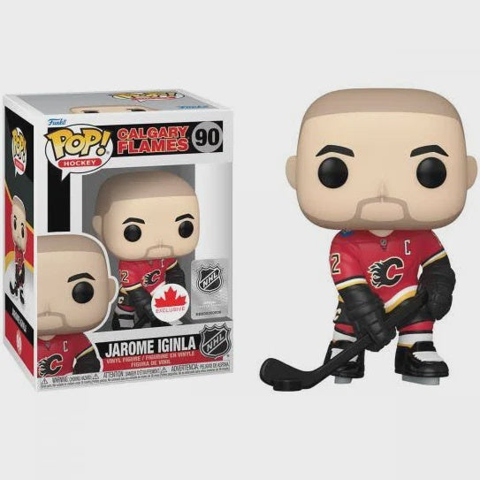 Funko POP! Hockey: Calgary Flames Red Jersey - Jarome Iginla #90 Vinyl Figure