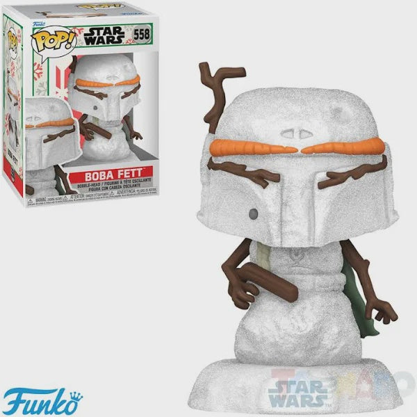 Funko POP! B: Star Wars - Snowman Boba Fett #558 Bobble-Head Figure