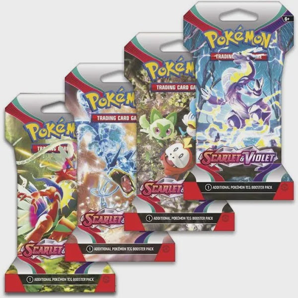 Pokemon Scarlet & Violet: Base Set - Sleeved Booster Pack (1 Random Sleeved Booster Pack)