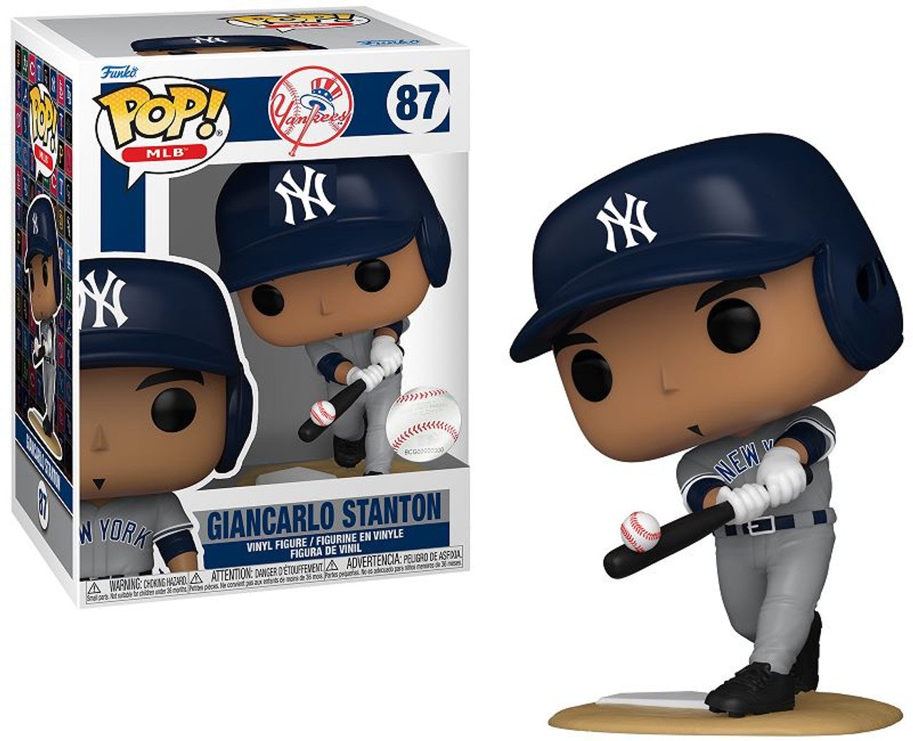 Funko POP! MLB: New York Yankees Grey Jersey: MTV - Giancarlo Stanton #87 Vinyl Figure