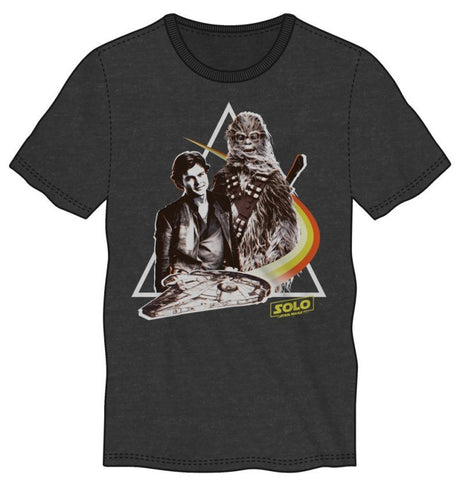 Star Wars - Han Solo And Chewbacca Charcoal Heather Tee T-Shirt