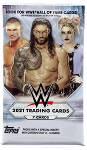 2021 Topps WWE Wrestling Trading Card Blaster Pack (7 Cards a Pack)
