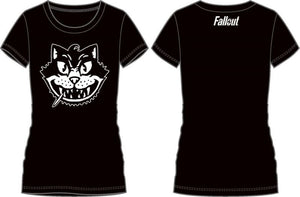 FALLOUT - Cat Face Junior Tee Black T-Shirt