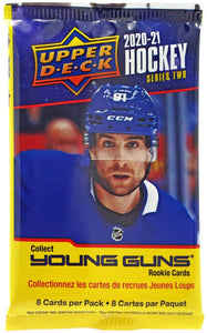 2020-21 Upper Deck Series 2 Hockey Pack (From Blaster Box)