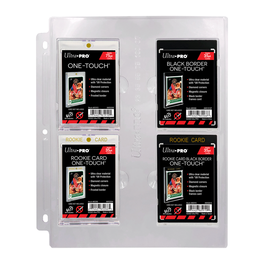 Ultra Pro - 4-Pocket Page for 23PT-100PT ONE-TOUCH Displays (1x Single Page)