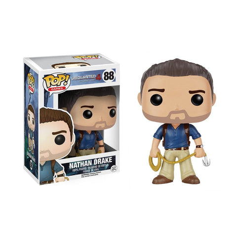 Funko POP! Games: Uncharted 4 A Thief's End - Nathan Drake #88 Vinyl Figure (Pre-owned)