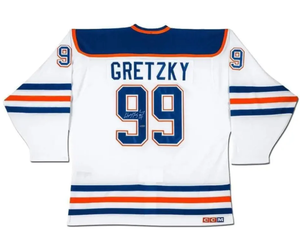 UDA Upper Deck Authenticated Autographed Wayne Gretzky Autographed Edmonton Oilers “Heroes of Hockey” White NHL Hockey CCM Jersey (Special Order) (Local Pick-Up Only)