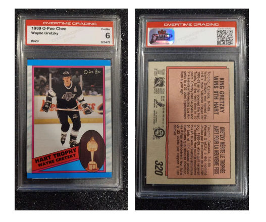 Wayne Gretzky - GRADED NHL Hockey REPACK - 1x Sports Card Single (Graded 3 or better, Various Grading Companies, Randomly Selected, Stock Photo)