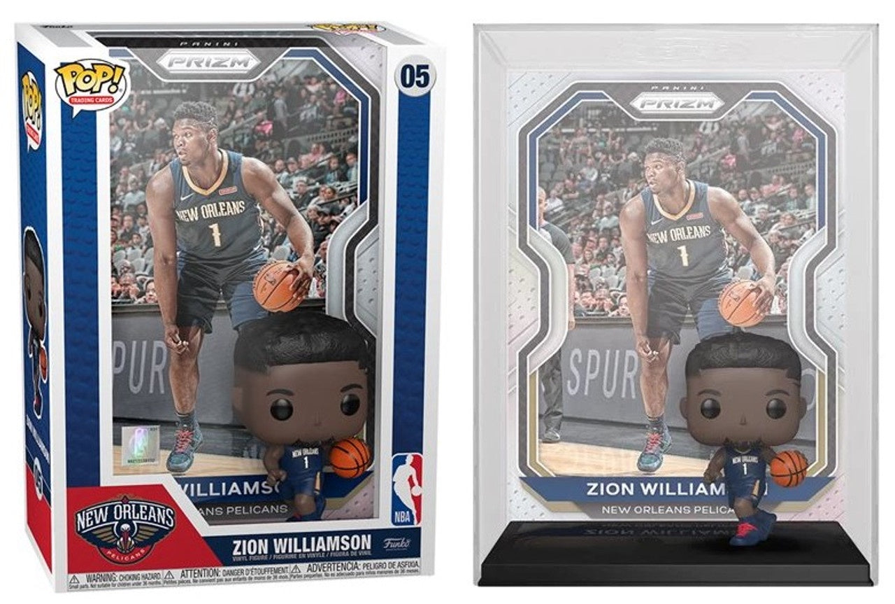 Funko POP! Trading Cards: Panini Prizm New Orleans Blue Jersey - Zion Williamson #05 Vinyl Figure